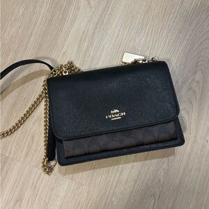Coach Black and Brown Crossbody Bag